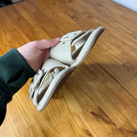 Dolce Vita Albey Slide Sandals Tweed Fabric Buckle Open Toe Size 8 - Picture 6 of 6